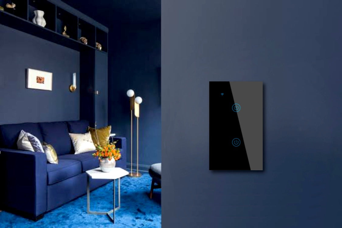 Gerytn Wifi Smart InWall Touch Switch with Tempered Glass Panel